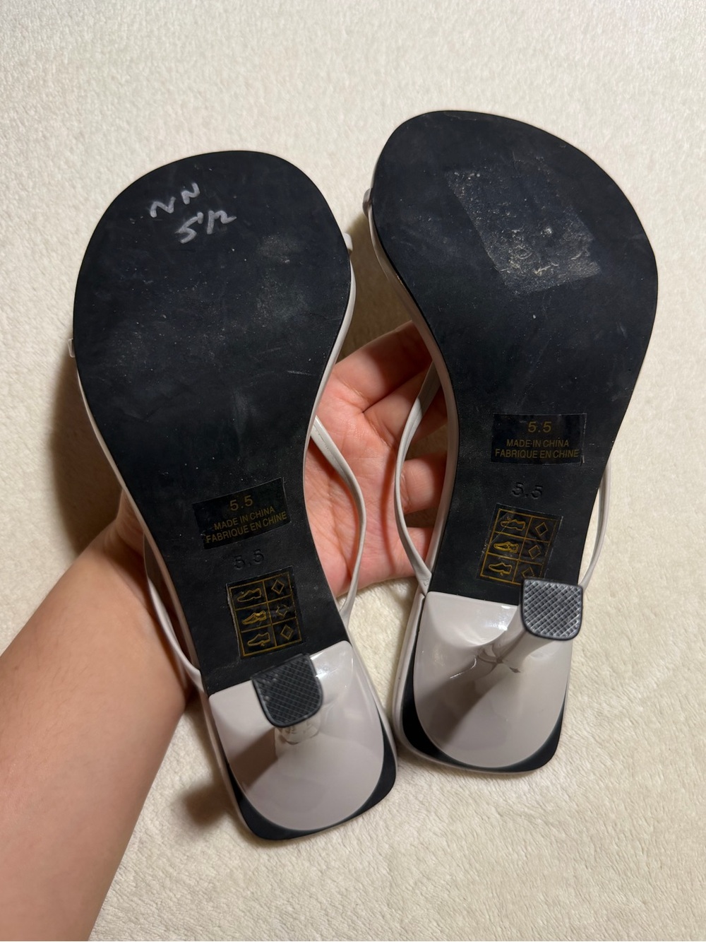 Jeffrey Campbell Murals - 2 Mule Light Grey Heel Sandal - Picture 7 of 7